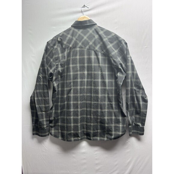 Volcom Men’s XL Grey Plaid Long Sleeve Button Up Shirt Skater Grunge Y2K - Picture 7 of 7